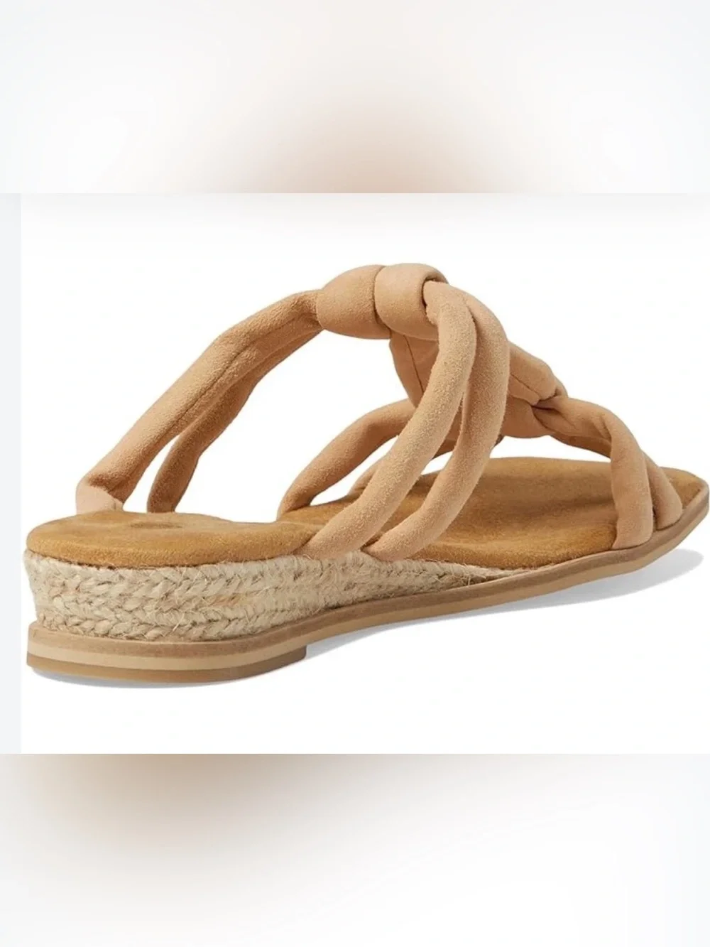 Eric Michael Braided Hope Slide Sandals in Beige size 7